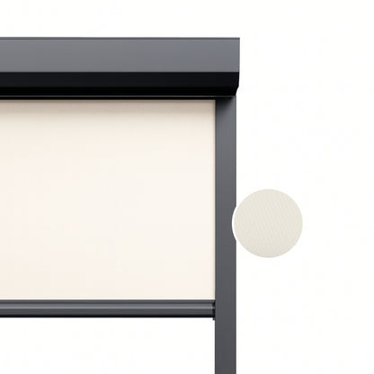 Cream White ritsscreen op maat – buitenzonwering – MS16-003