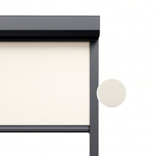 Cream White ritsscreen op maat – buitenzonwering – MS16-003