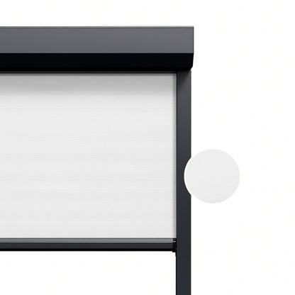 Crystal White ritsscreen op maat - buitenzonwering - MS6-001