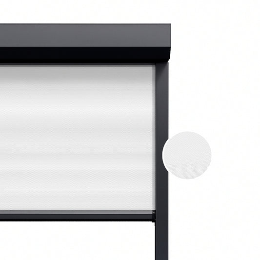 Crystal White ritsscreen op maat - buitenzonwering - MS6-001