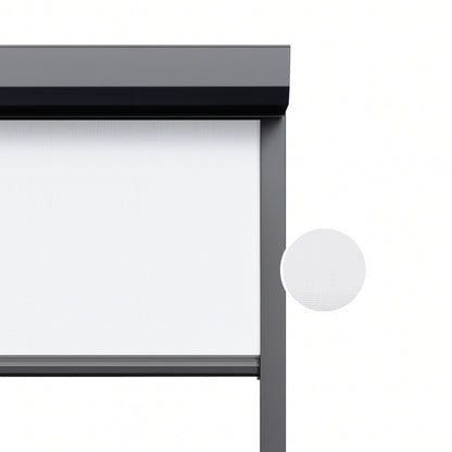 Crystal White ritsscreen op maat – buitenzonwering – MS7-001