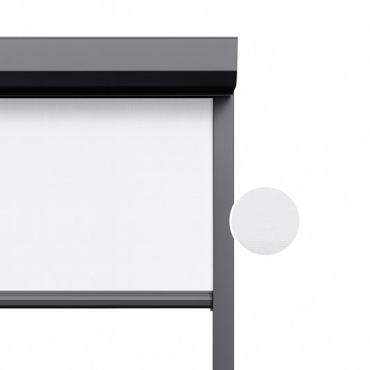 Crystal White ritsscreen op maat – buitenzonwering – MS7-001