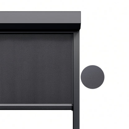 Charcoal Weave ritsscreen op maat – buitenzonwering – MS13-004