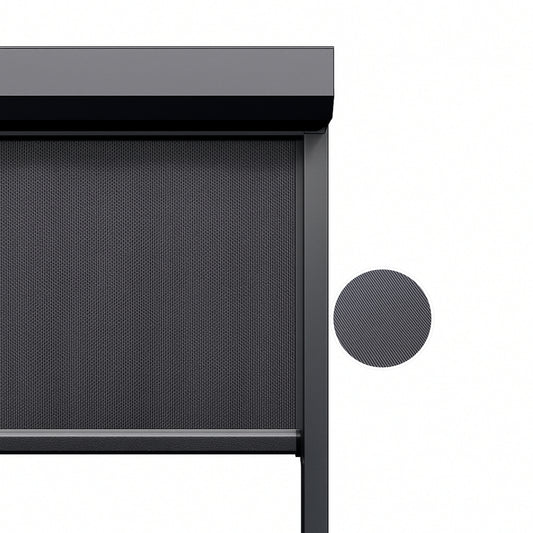 Charcoal Weave ritsscreen op maat – buitenzonwering – MS13-004