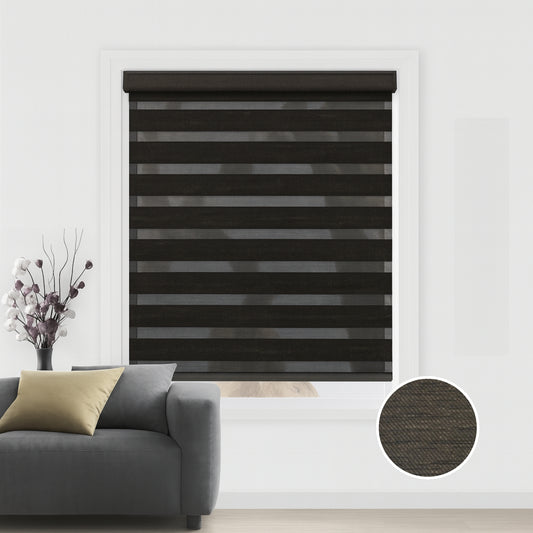 Dark Brown duo rolgordijn - verduisterend - DB19-003