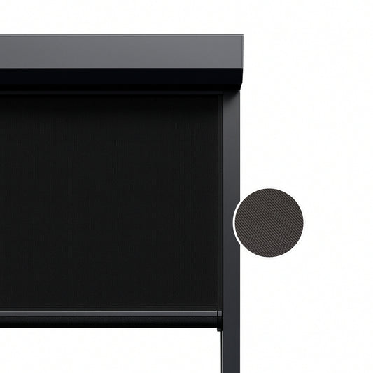 Deep Black ritsscreen op maat - buitenzonwering - MS11-005
