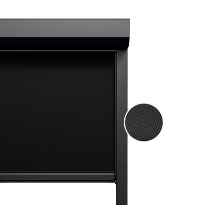 Obsidian Black ritsscreen op maat – buitenzonwering – MS9-006
