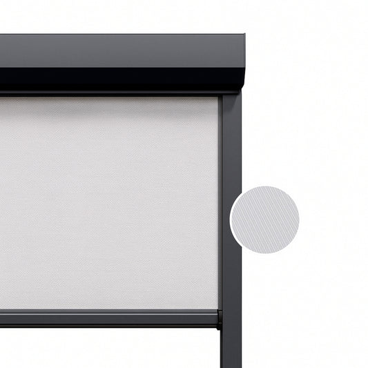Light Pearl ritsscreen op maat - buitenzonwering - MS16-004