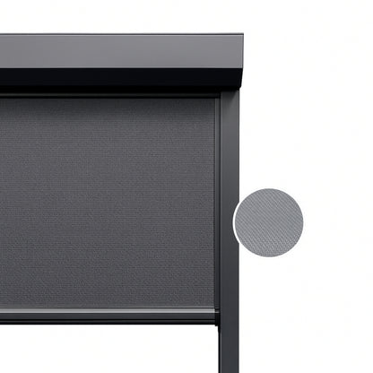 Medium Grey ritsscreen op maat - buitenzonwering - MS15-007