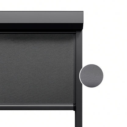 Charcoal ritsscreen op maat - buitenzonwering - MS1-003