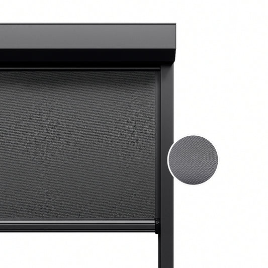 Charcoal ritsscreen op maat - buitenzonwering - MS1-003
