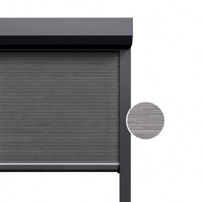 Steel Grey ritsscreen op maat - buitenzonwering - MS20-005