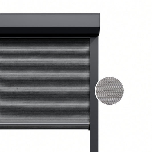 Steel Grey ritsscreen op maat - buitenzonwering - MS20-005