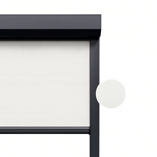 Ice White ritsscreen op maat – buitenzonwering – MS22-002