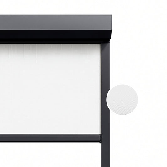 Ivory White ritsscreen op maat - buitenzonwering - MS17-002