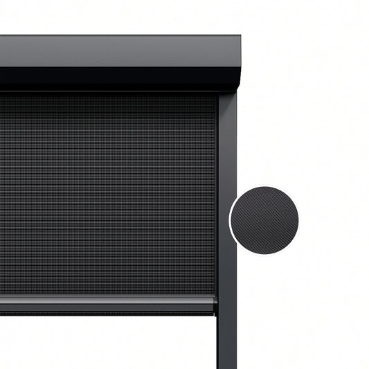Deep Black ritsscreen op maat – buitenzonwering – MS12-004