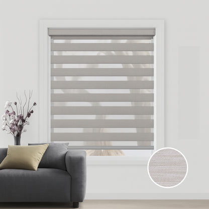 Light Gray duo rolgordijn - verduisterend - DB10-004