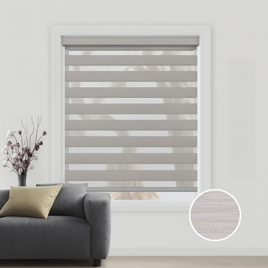 Light Gray duo rolgordijn - verduisterend - DB10-004