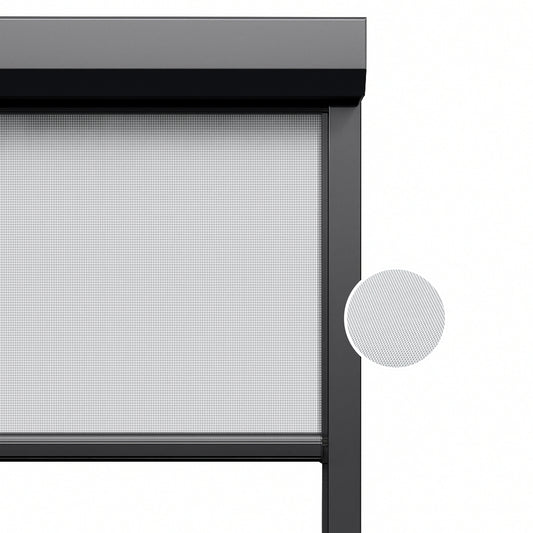 Anthracite Black ritsscreen op maat - buitenzonwering - MS8-003