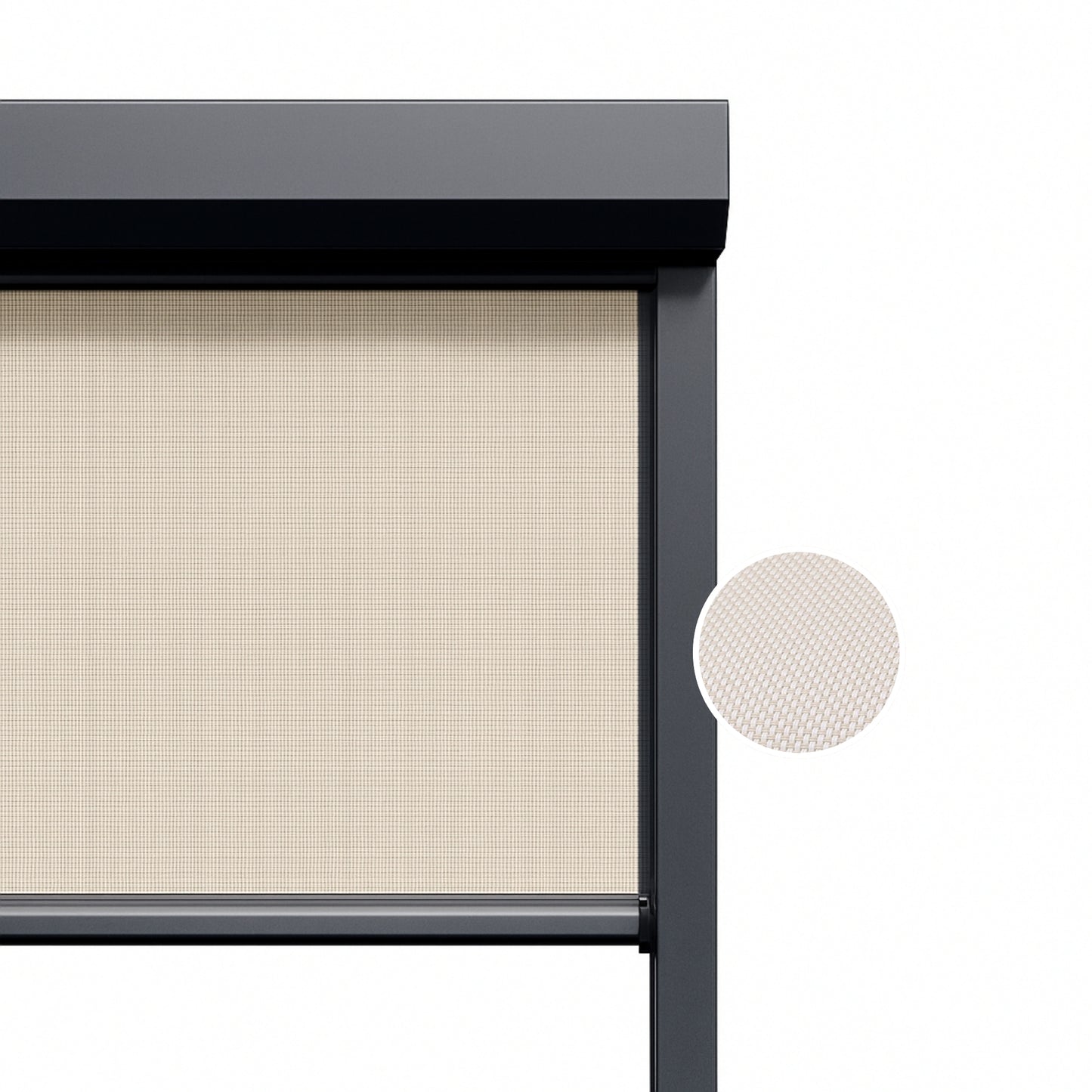 Beige Stone ritsscreen op maat – buitenzonwering – MS15-002