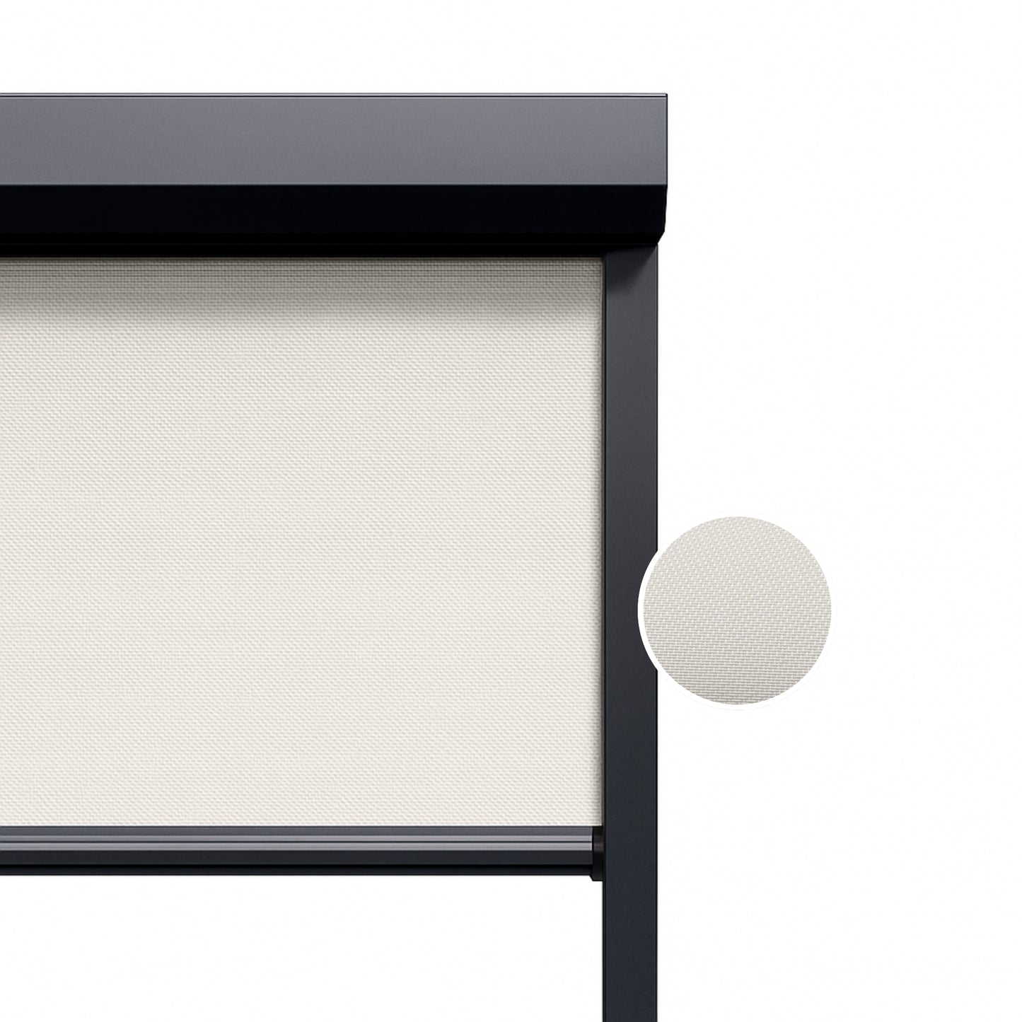 Off White ritsscreen op maat - buitenzonwering - MS13-002