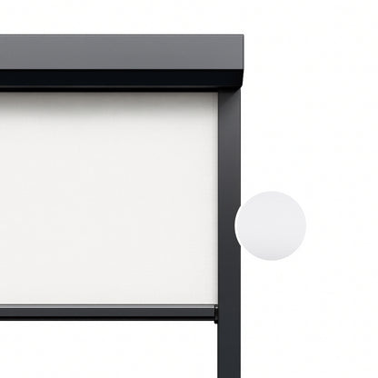 Bright White ritsscreen op maat – buitenzonwering – MS1-001
