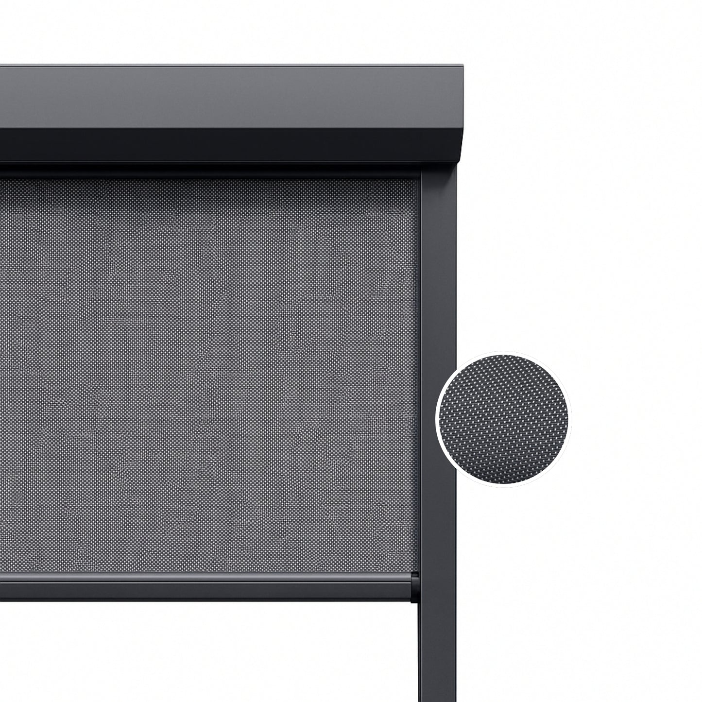 Carbon Shadow ritsscreen op maat – buitenzonwering – MS14-004