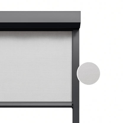 Soft Grey ritsscreen op maat - buitenzonwering - MS1-004