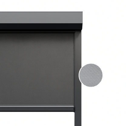 Platinum Grey ritsscreen op maat - buitenzonwering - MS19-004