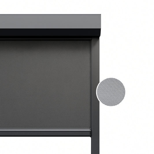 Platinum Grey ritsscreen op maat - buitenzonwering - MS19-004