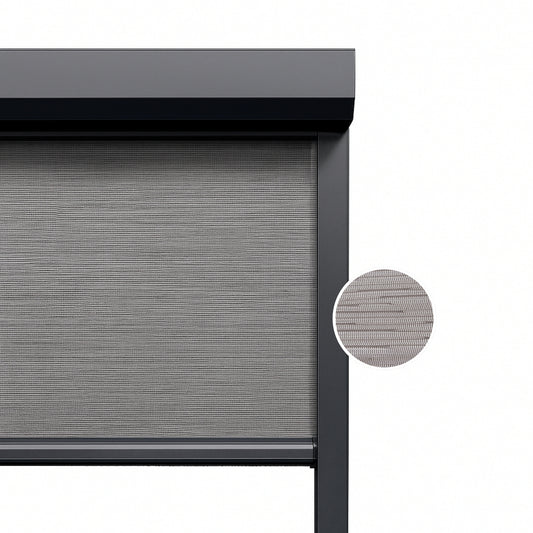 Taupe Grey ritsscreen op maat - buitenzonwering - MS20-004