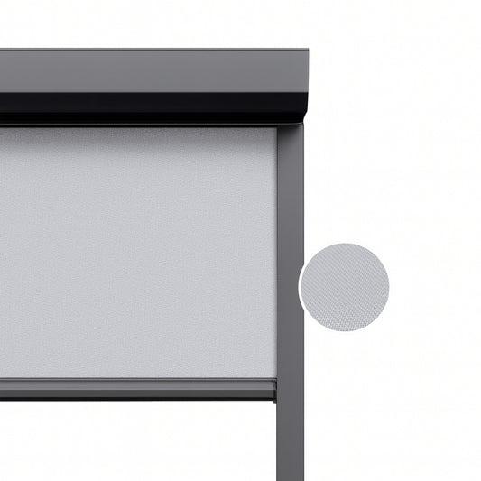 Soft Grey ritsscreen op maat – buitenzonwering – MS15-006