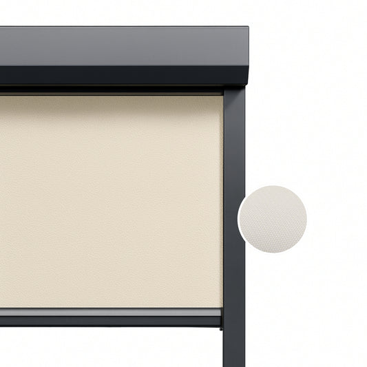 Soft Ivory ritsscreen op maat – buitenzonwering – MS14-002