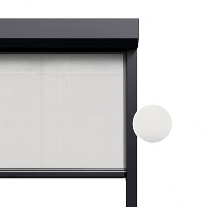 Ivory White ritsscreen op maat – buitenzonwering – MS9-002