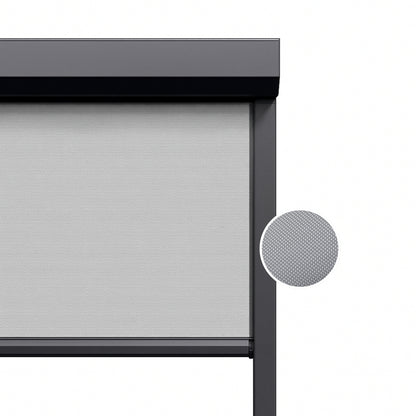 Steel Grey ritsscreen op maat - buitenzonwering - MS13-003