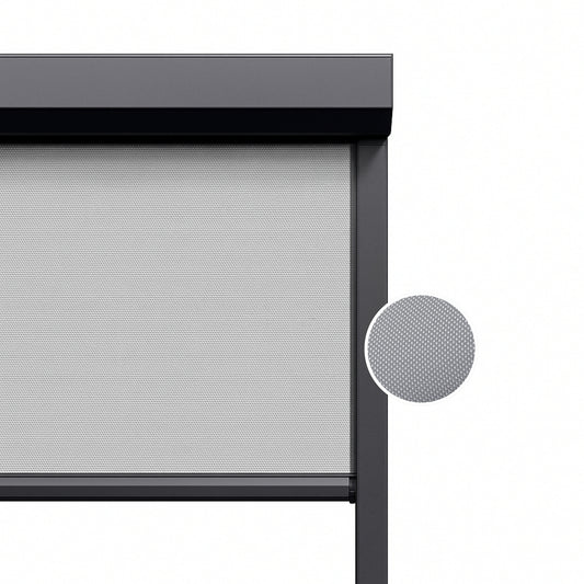 Steel Grey ritsscreen op maat - buitenzonwering - MS13-003