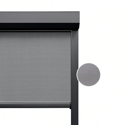 Iron Grey ritsscreen op maat – buitenzonwering – MS19-005