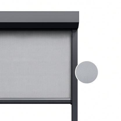 Steel Grey ritsscreen op maat – buitenzonwering – MS9-004