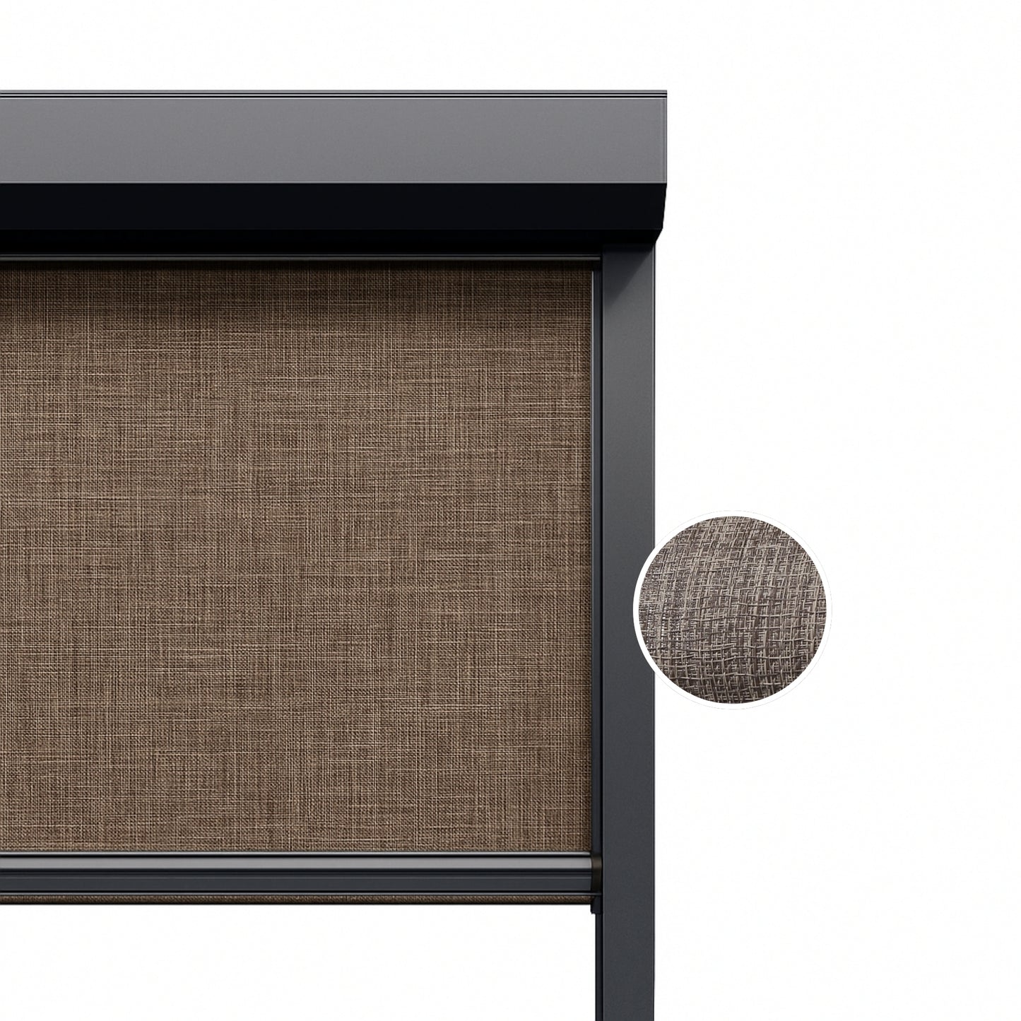Earth Brown ritsscreen op maat – buitenzonwering – MS18-003