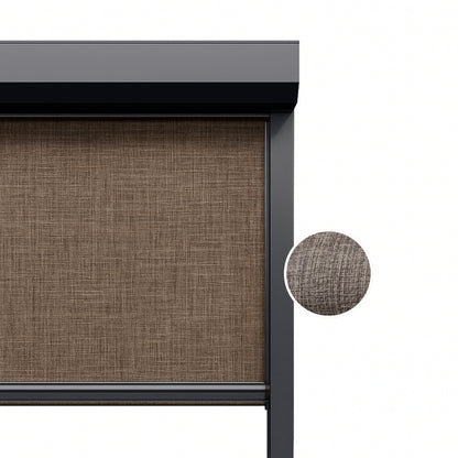 Earth Brown ritsscreen op maat – buitenzonwering – MS18-003