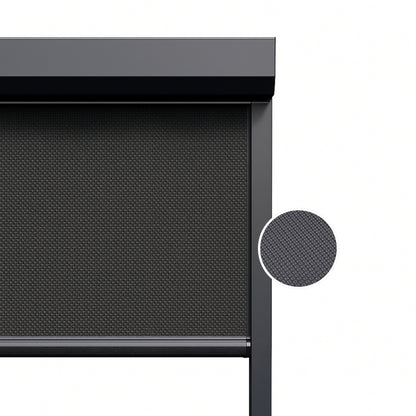 Urban Anthracite ritsscreen op maat – buitenzonwering – MS26-005