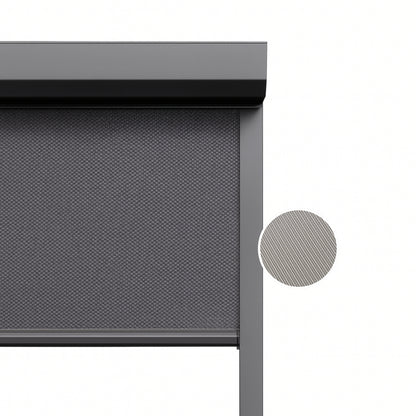 Urban Taupe ritsscreen op maat – buitenzonwering – MS16-006