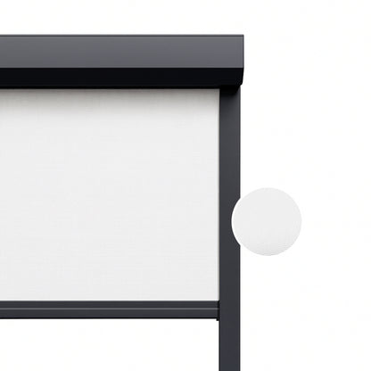 Polar White ritsscreen op maat - buitenzonwering - MS4-001