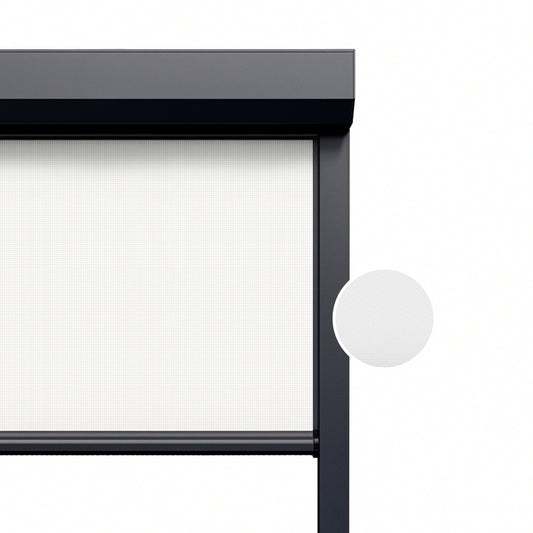 Crisp White ritsscreen op maat - buitenzonwering - MS8-001